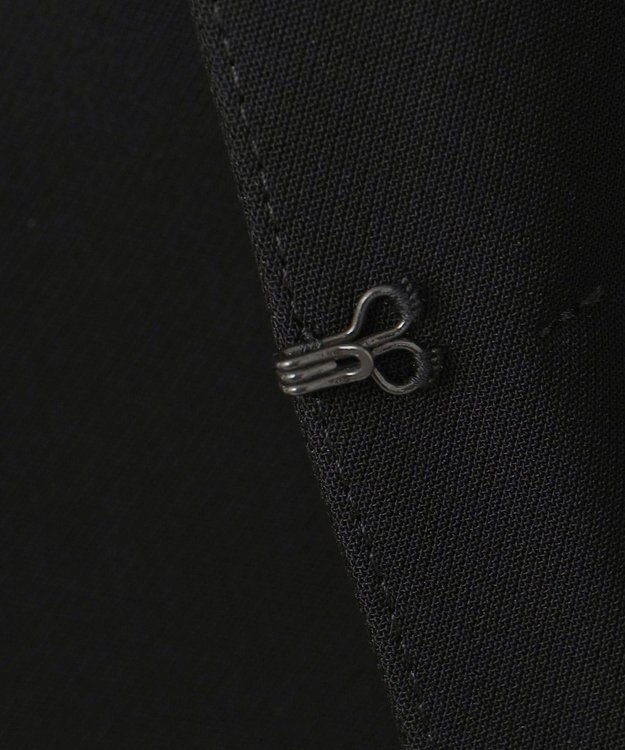 自由区 FORMAL 【洗える/縦横ストレッチ】セオプラスエス横二重ジャケット＋ワンピース ブラック系