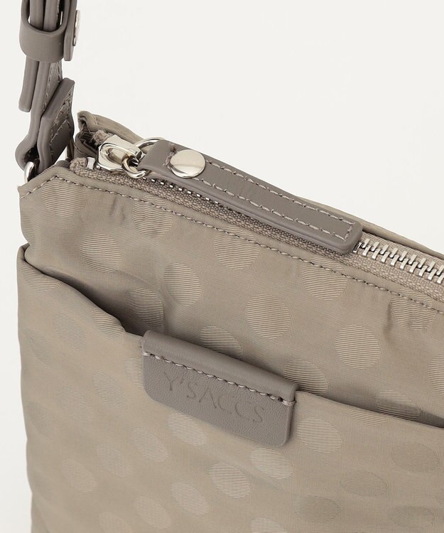 Y'SACCS ドットジャカード　ミニポシェット グレージュ