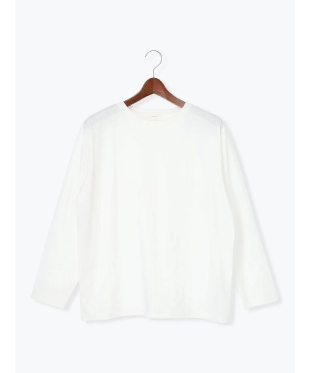 Te chichi 【泉 里香さん着用・Oggi.jp10/23掲載】シルケットロングスリーブTシャツ オフホワイト