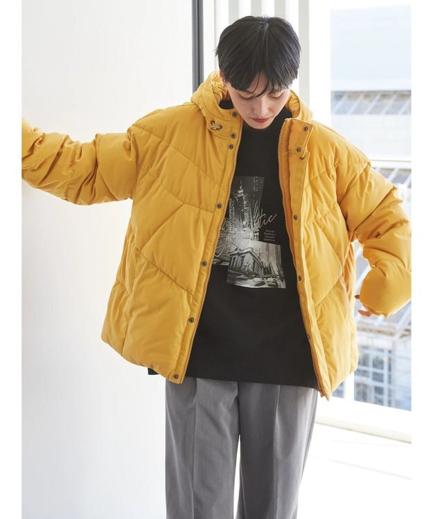 AMERICAN HOLIC キルポカカラフルポケッタブルフードコート Yellow