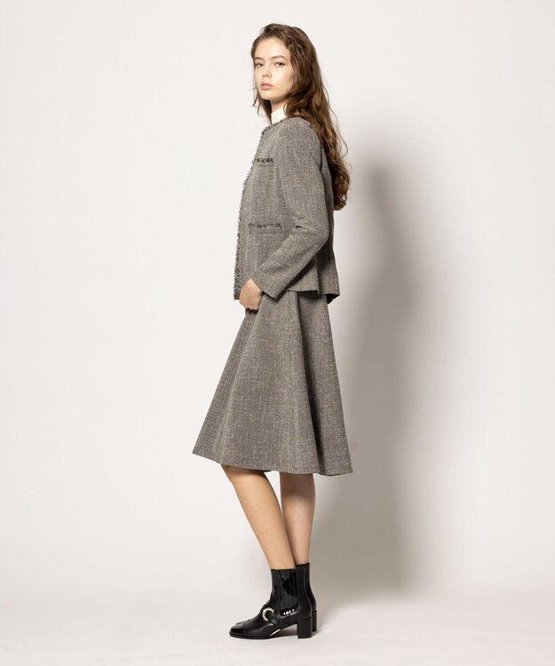 TOCCA 【消臭】SPARKLY THINGS ツイードジャケット ブラック×オフ系5