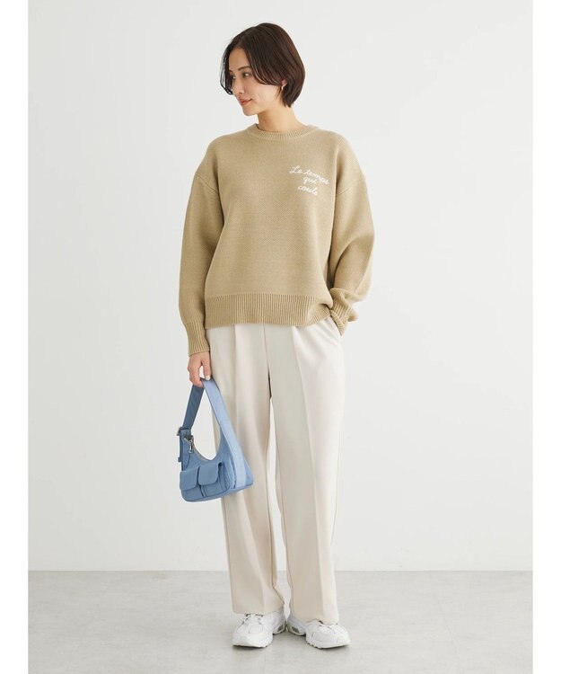 Green Parks ・Ｐｅｔｉｔ　Ｆｌｅｕｒ　タックテーパードパンツ Ivory