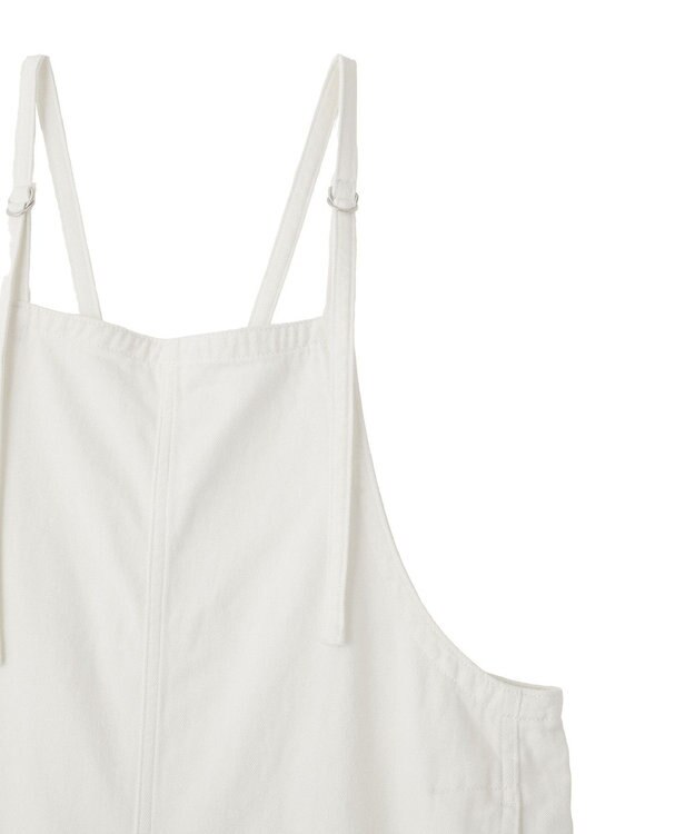 YECCA VECCA 綿麻ツイルサロペット Off White