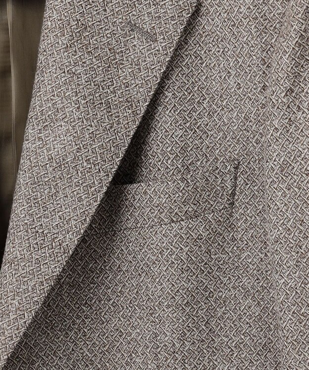 GOTAIRIKU 【DELFINO】ナポリジオメトリックツイード ジャケット_ブラウン ベージュ系8