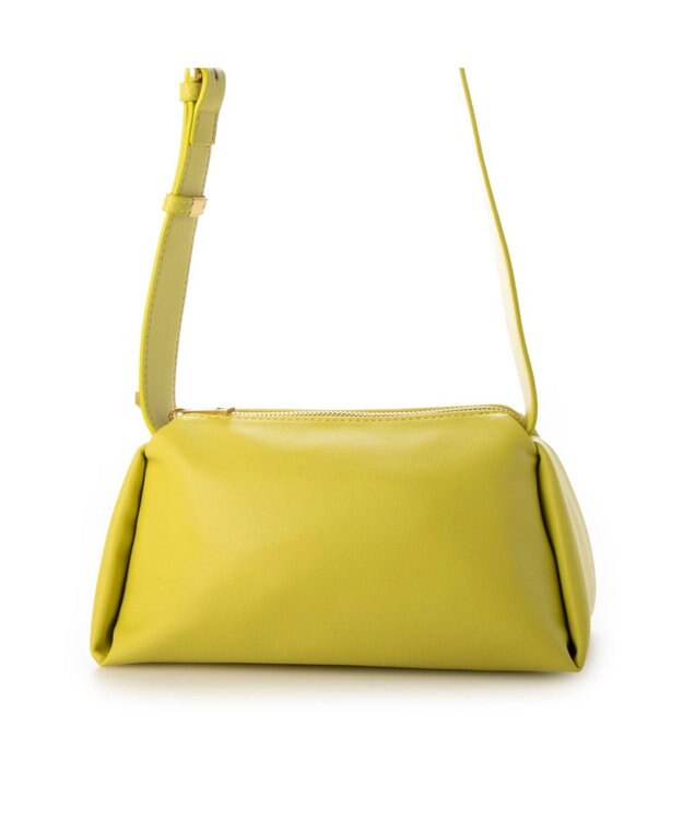 UNBILLION 【テレビ ドラマ着用アイテム】カシュカシュ cachecache / 合成皮革横長ショルダー ライトグリーン