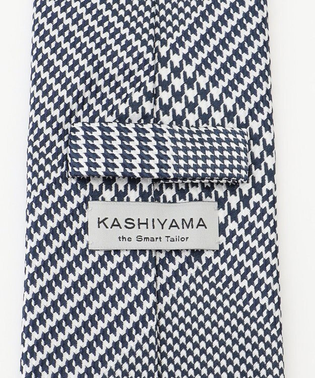 KASHIYAMA KASHIYAMAオリジナル【JAPAN MADE】グレンチェックネクタイ グレー