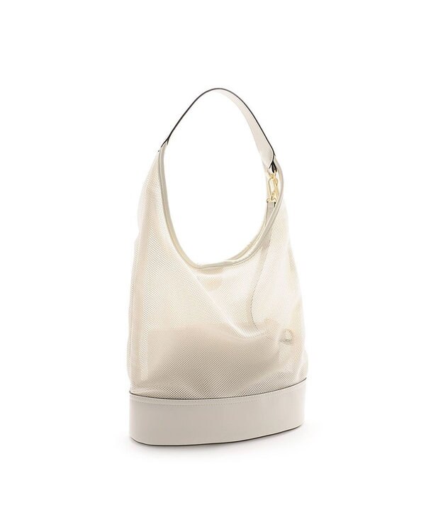 MioFIRANO TILE G001 トートバッグ ポーチ付き A4サイズ対応 WHITE