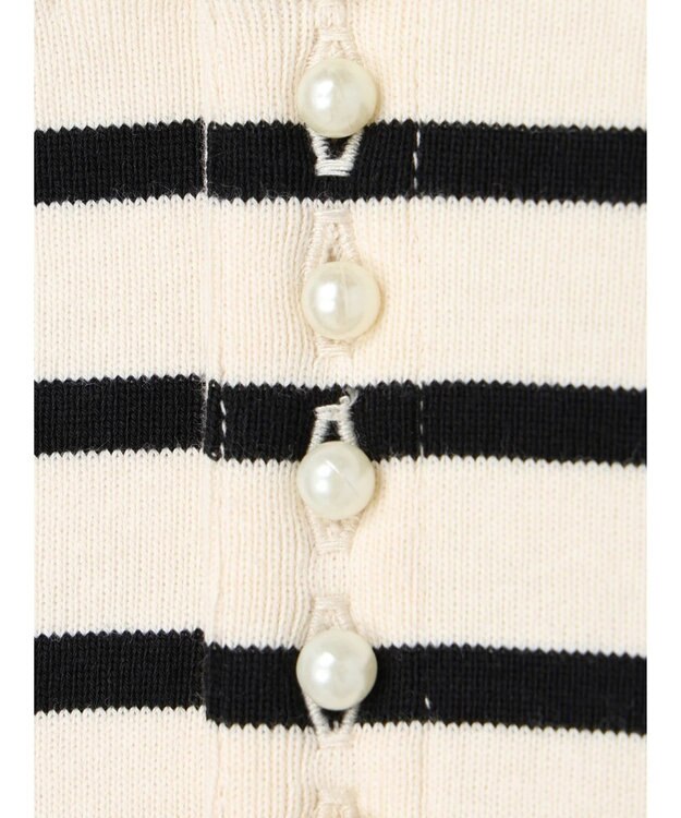 AMERICAN HOLIC バックパールボーダープルオーバー Border Black