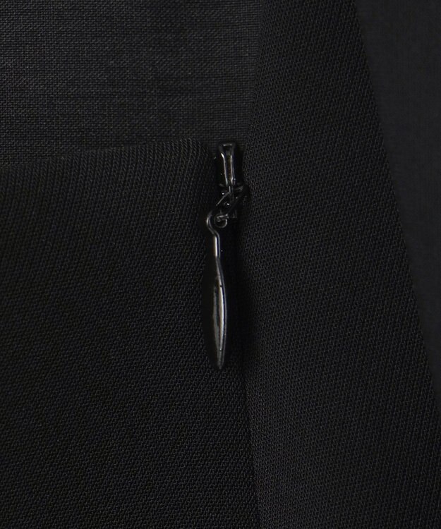 自由区 FORMAL 【洗える/縦横ストレッチ】セオプラスエス横二重ジャケット＋ワンピース ブラック系