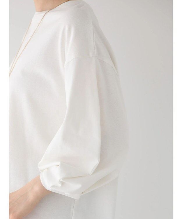 AMERICAN HOLIC ＵＶカット７分袖タックプルオーバー Off White