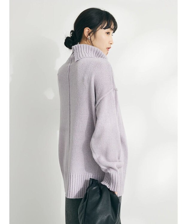 CRAFT STANDARD BOUTIQUE センタータックニットプルオーバー Purple