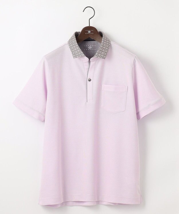 JOSEPH ABBOUD 【キングサイズ・オーガニックコットン使用】ダディ ポロシャツ ローズ系