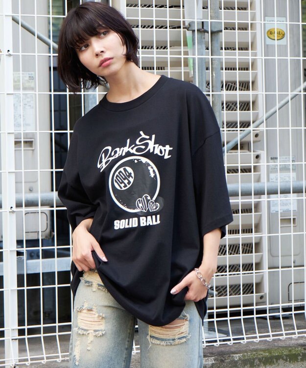 WEGO 【ユニセックス着用ITEM】1994BALLプリントT（SS） ブラック