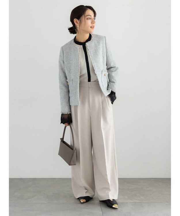 Te chichi 【セレモニーアイテム】レースカフスブラウス ベージュ