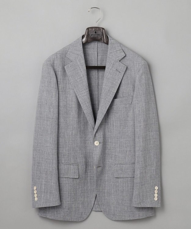 GOTAIRIKU ウォッシャブルに進化【洗える/シワになりにくい/ストレッチ】タイワンタフタ ジャケット ライトグレー系