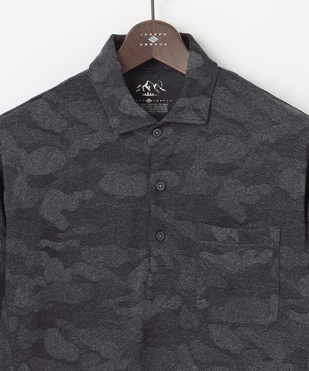JOSEPH ABBOUD MOUNTAIN 【UNISEX】ドライタッチ クールスキンガードポロ ブラック系7