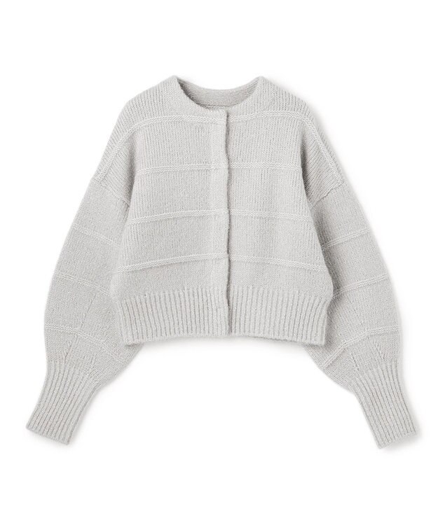 uncrave フィラメントモヘアニット 2WAYカーディガン シルバー