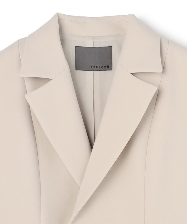 uncrave プルーフダブルクロス テーラードジレ グレージュ