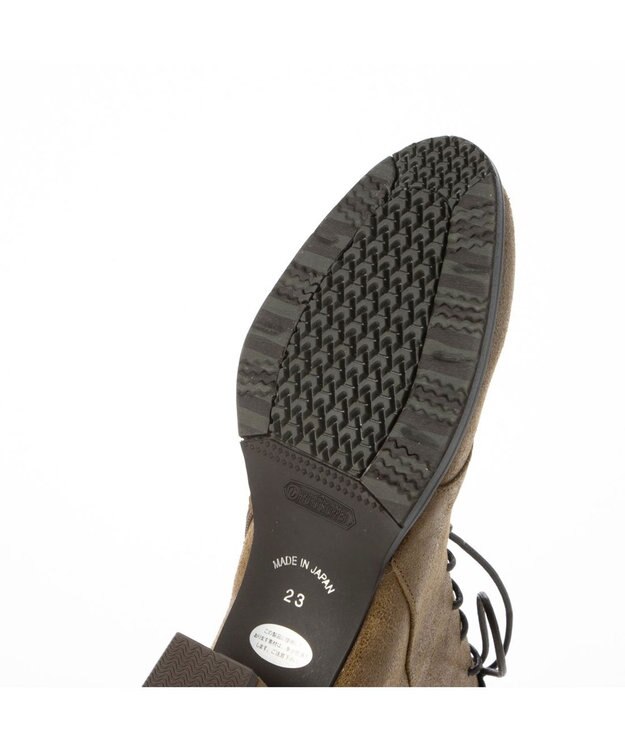 MODE ET JACOMO <D'ICI>チャンキーヒールレースアップショートブーツ キャメル