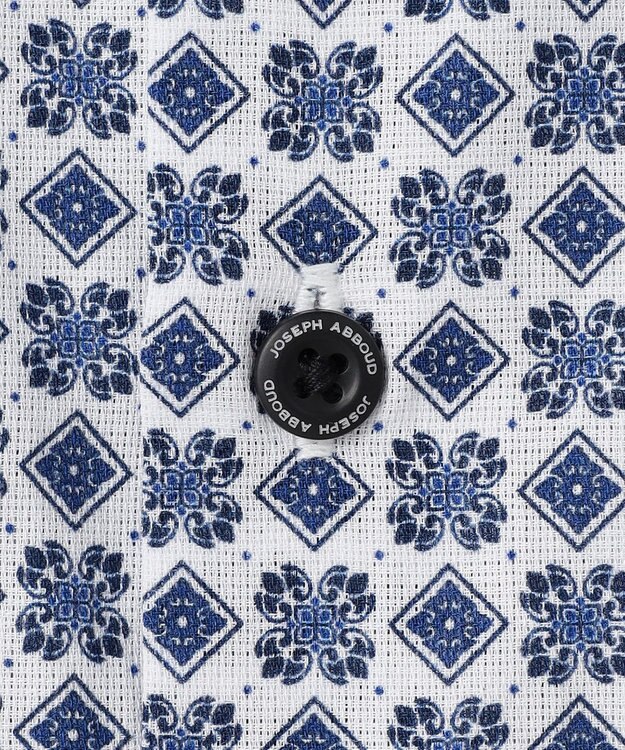 JOSEPH ABBOUD 【キングサイズ・綿100％・JAPANファブリック】パナマボイルプリント 半袖シャツ ネイビー系5