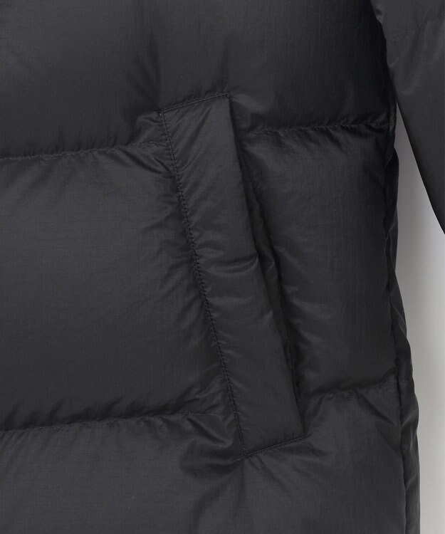 JOSEPH ABBOUD MOUNTAIN 【軽量/撥水/7ポケット/INフード】ナイロンリップ ダウン ジャケット ブラック系