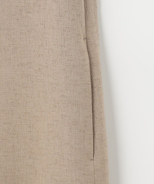 自由区 【XSサイズ～/洗える】ライトブッチャーVネック ジャンパースカート ベージュ系