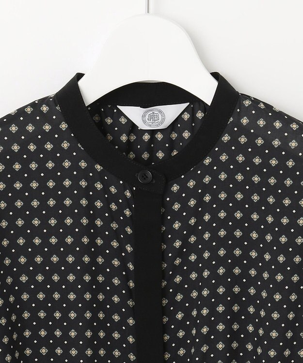 J.PRESS LADIES 【洗える】 ジオメトリック ワンピース ネイビー系5