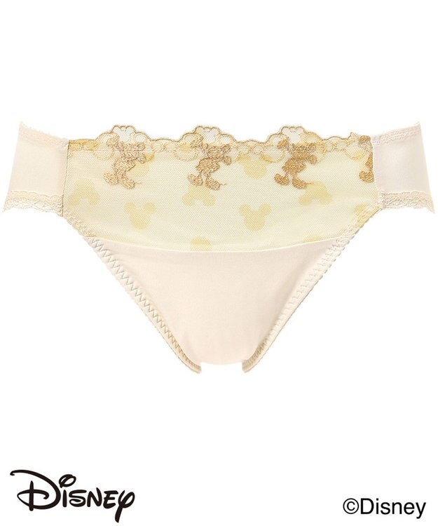 Wing ショーツ 【ディズニー】 KB2063とペア 【ナチュラルアップブラ】 はきこみ丈あさめ ミッキーマウス KF3363 ウイング／ワコール ベージュ