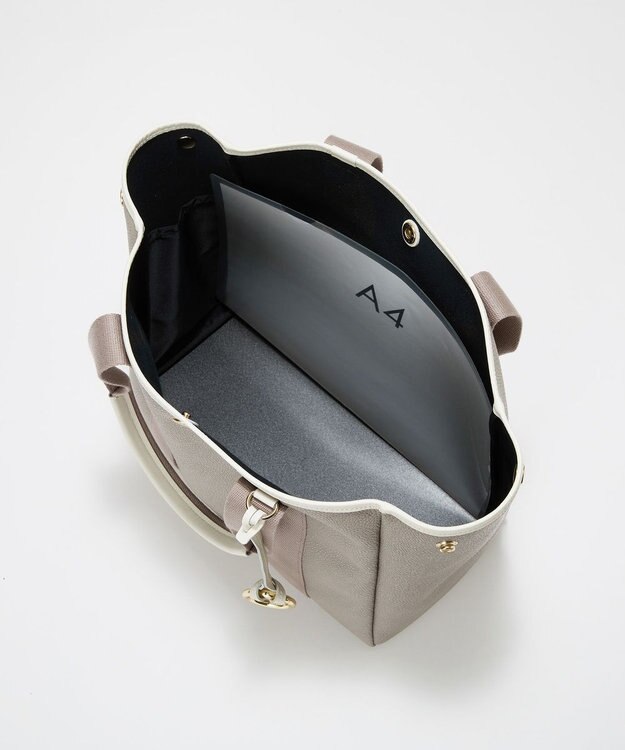 TOPKAPI 【Breath TOPKAPI】SCOTCH GRAIN スコッチグレイン ロングハンドル 2way トートバッグ チャーム付き　A4 ライトトープ