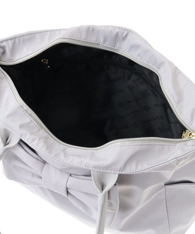 Maison de FLEUR EC限定フロントリボンキャリーオンバッグ Grayish Blue