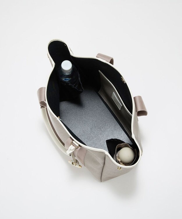 TOPKAPI 【Breath TOPKAPI】SCOTCH GRAIN スコッチグレイン ロングハンドル 2way トートバッグ チャーム付き　A4 ライトトープ