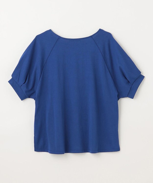 ANY L パフスリーブラグランTシャツ ブルー