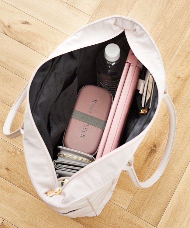 Maison de FLEUR EC限定フロントリボンキャリーオンバッグ Grayish Blue