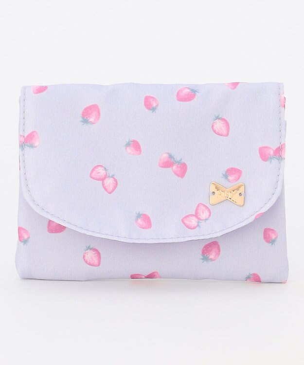 ANY KIDS 【Strawberry Collection】いちご総柄移動ポケット ラベンダー