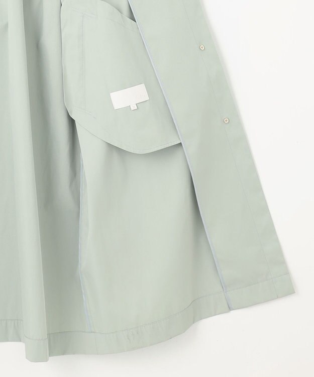 自由区 L 【洗える】メモリーノーカラー コート ミント