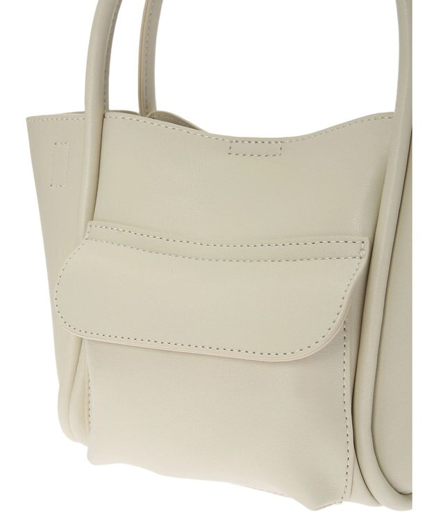 Green Parks ＯＴＯ．ＨＡ．太ベルト合皮バッグ Ivory