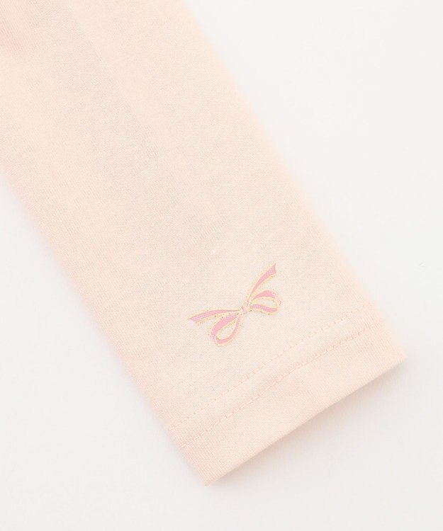 組曲 KIDS 【80-100cm】リボンアート Tシャツ ピンク系