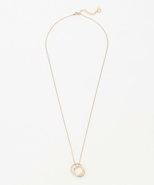 ANY SIS ダブルリング ネックレス ライトゴールド