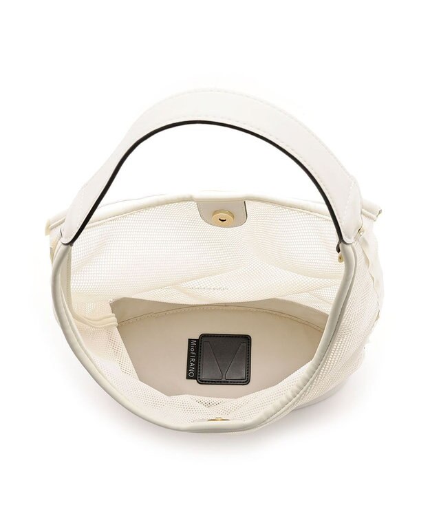 MioFIRANO TILE G001 トートバッグ ポーチ付き A4サイズ対応 WHITE