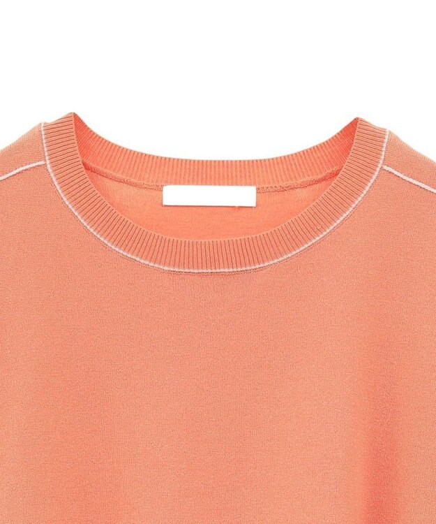 Green Parks アンチピリングライン入りニットプルオーバー Orange