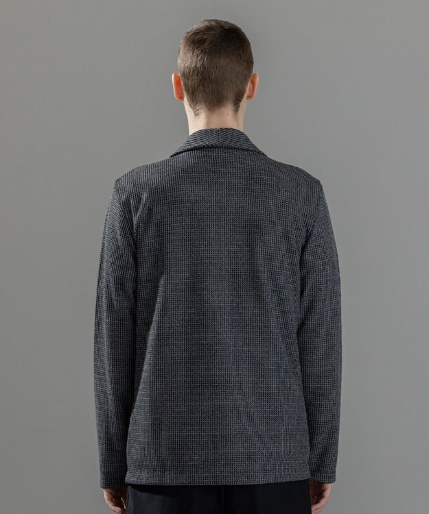 JOSEPH HOMME 新素材【洗える/清涼感】メランジクロスジャージー　カットソージャケット ブラック系