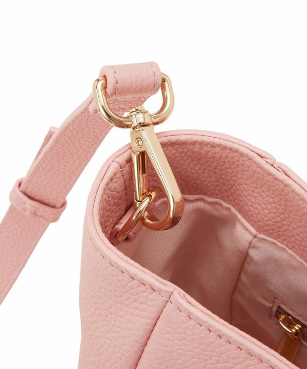 TOPKAPI 【ドラマ着用】【TREASURE TOPKAPI】シュリンクレザー メッシュハンドル ショルダー付き ミニ トート バッグ ピンク