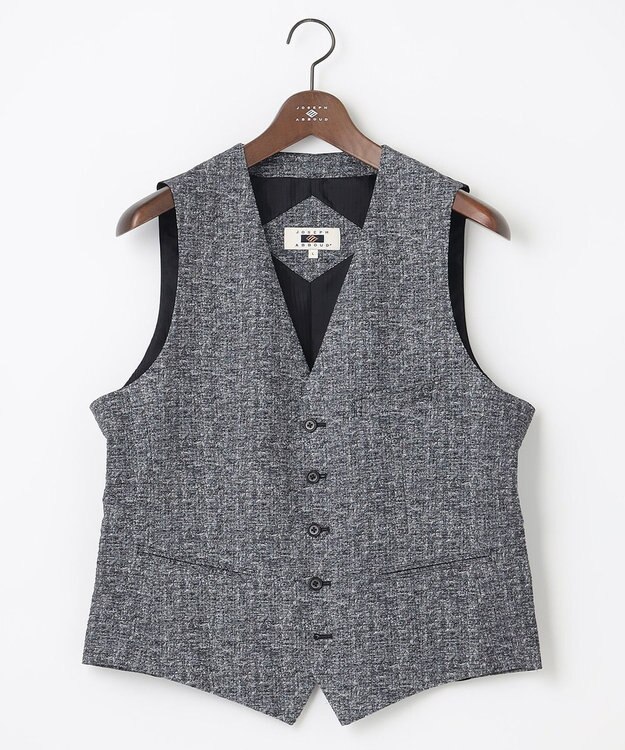 JOSEPH ABBOUD 【イージーケア・多機能】人気 ライトウェーブ ベスト グレー系