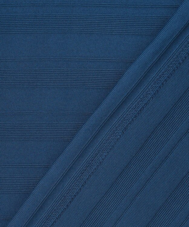 JOSEPH ABBOUD 【オーガニックコットン使用・日本素材】リンクスボーダー Tシャツ ダルブルー系