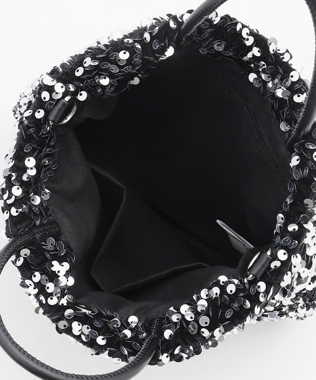 LA BAGAGERIE 【MONICA】スパンコール2WAYミニトート シルバー