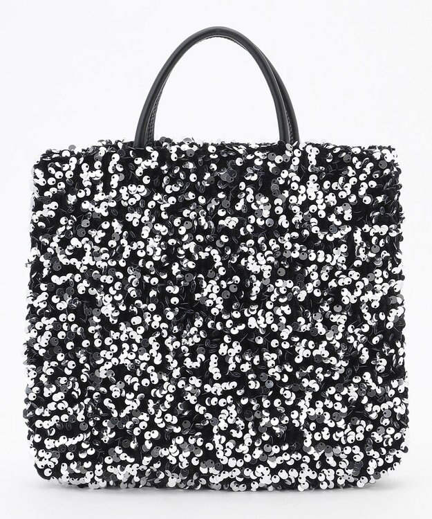 LA BAGAGERIE 【MONICA】スパンコール2WAYミニトート シルバー