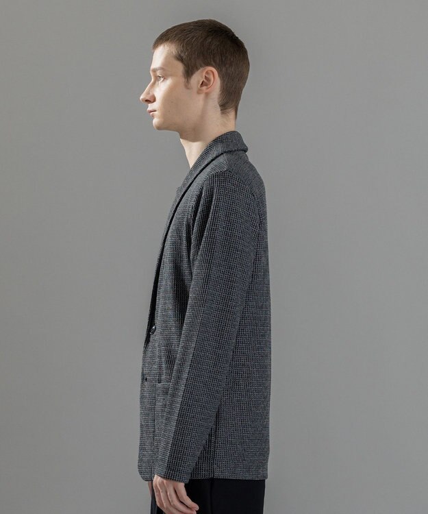 JOSEPH HOMME 新素材【洗える/清涼感】メランジクロスジャージー　カットソージャケット ブラック系