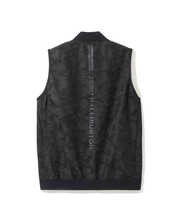 ZERO HALLIBURTON クールドッツ カモフラージュ ベスト ZHG-A4S10B 82823 ゴルフウェア ブラック