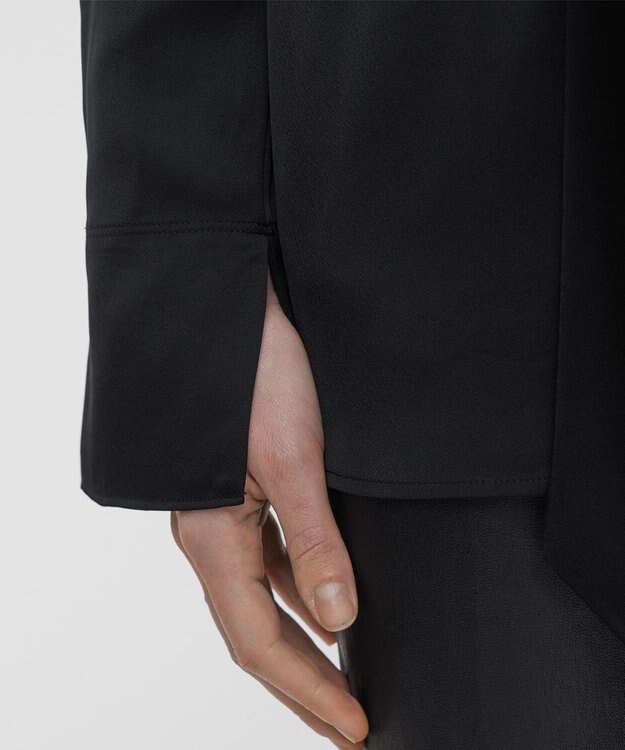 JOSEPH ライトクレープ　ブラウス Black