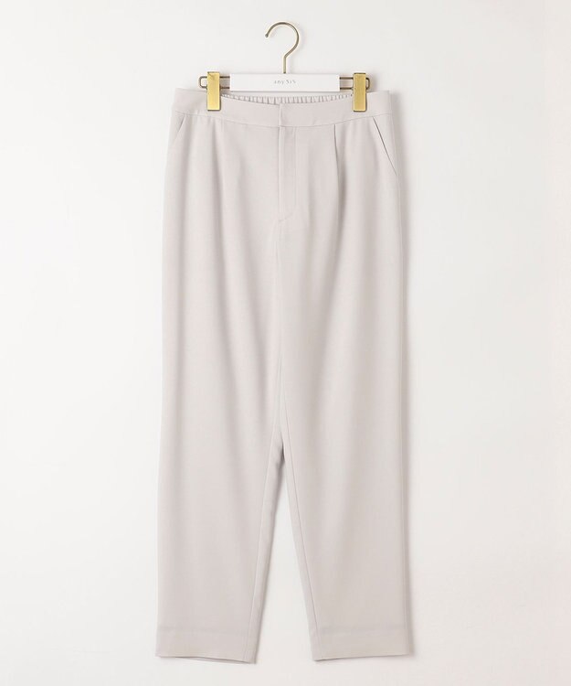 ANY SIS 【セットアップ可】セレモニーダブルクロス テーパードパンツ ライトグレー